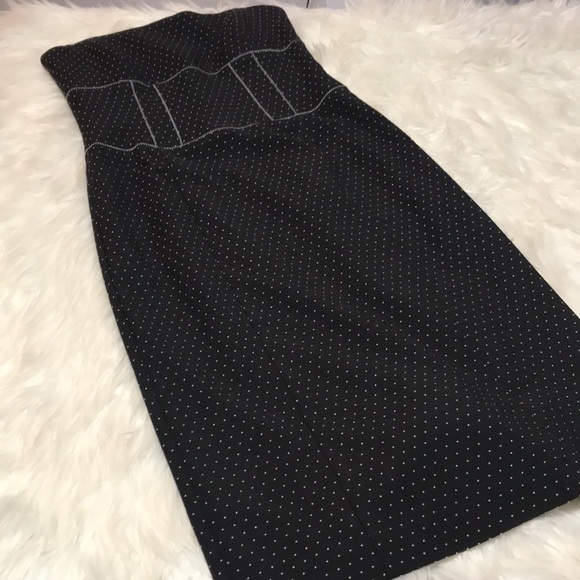 𝅺NWT Bebe Corset Strapless Polka Dot Dress Size 4 - Picture 15 of 15